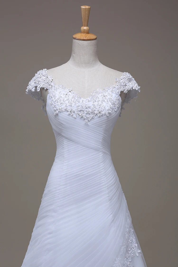 Реальный образец богемное свадебное платье кружевное с бисером жемчужинами