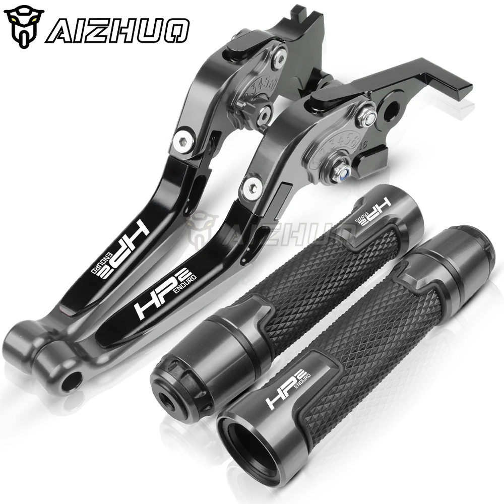 

Motorcycle Clutch Brake Levers & Grips Handle Grips End Set For BMW HP 2 HP2 EnduRo 2005 2006 2007 2008