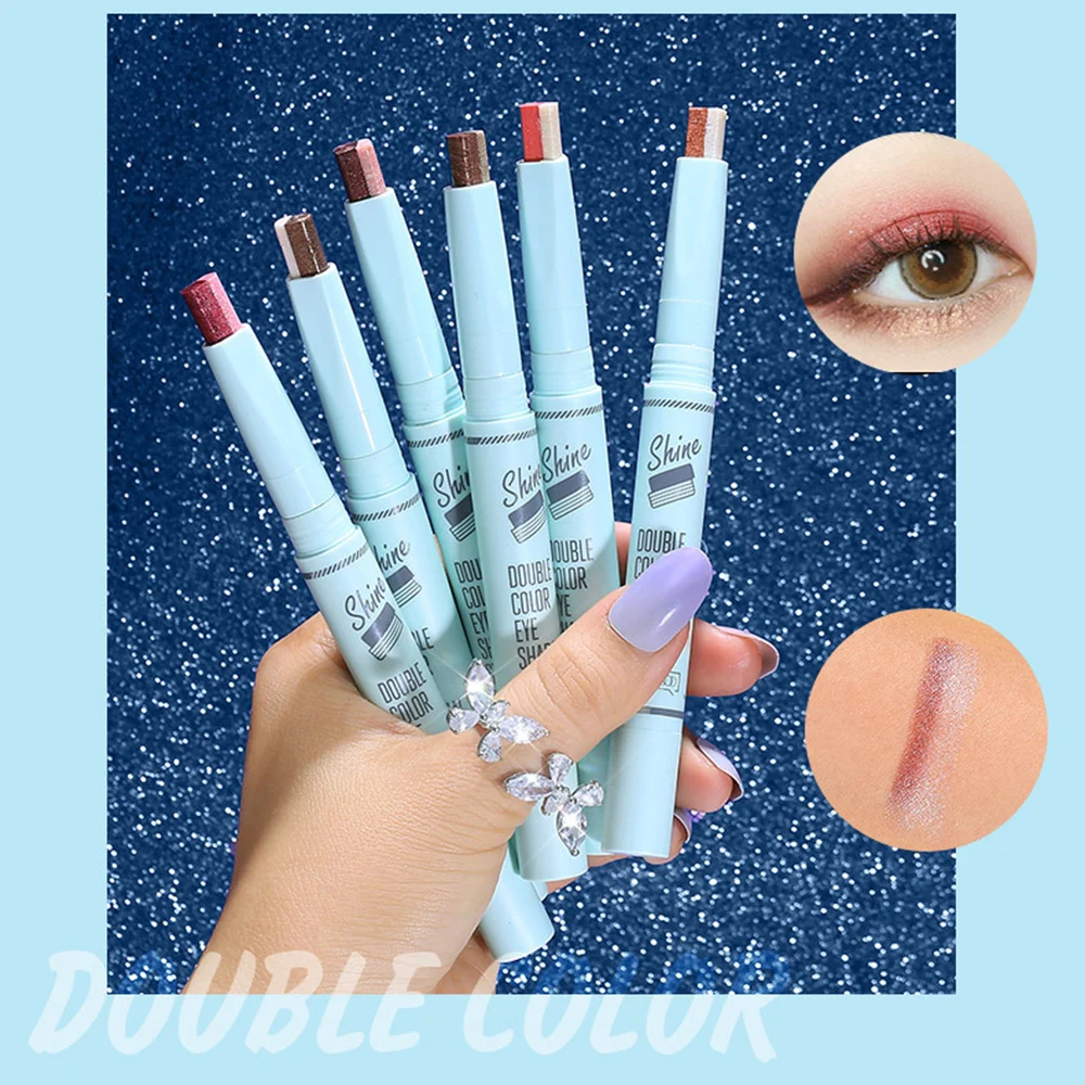 Градиент стерео двух Цвет тени для век Ручка Двойной градиент цвета Прожигающий