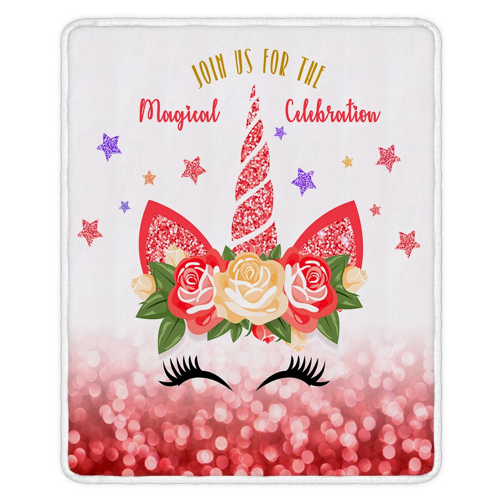002 Miracille красочный Единорог фланелевый милый улыбающийся Кот кондиционер одеяло девочка как подарок покрывало постельное белье - Цвет: 002