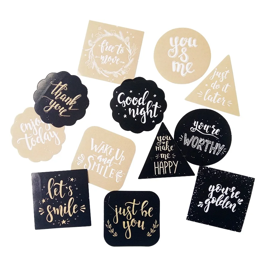 45 шт./лот милые декоративные наклейки с благословением на английском языке