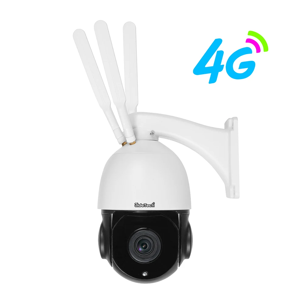 

JideTech 5MP CCTV Solar Powered Wireless 4G Solar PTZ WIFI IP Camera with sim