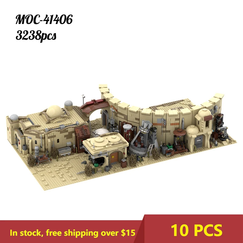 

Конструктор MOC Desert Castle серии древнего египетского стиля, конструктор комбинированный, модульная модель детских игрушек, подарок