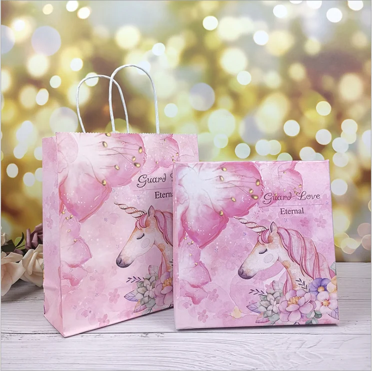 

Gift Box Unicorn Birthday Gift Box Gift Packaging Box Hard Box Handbag Creative Unicorn Gift Packaging Box