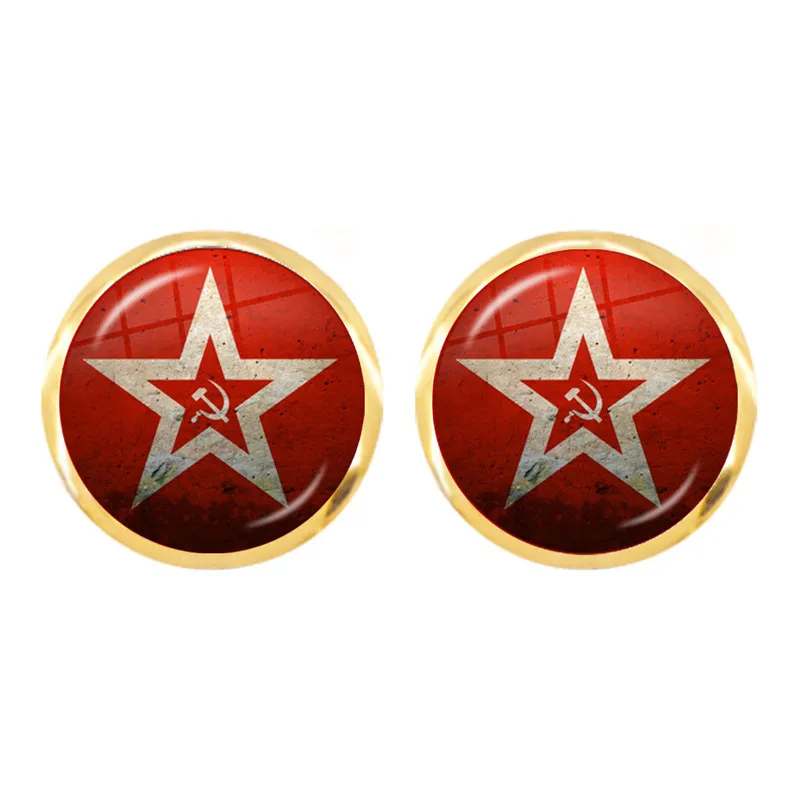 Винтажные советские значки СССР серп молот серьги-гвоздики Россия знак