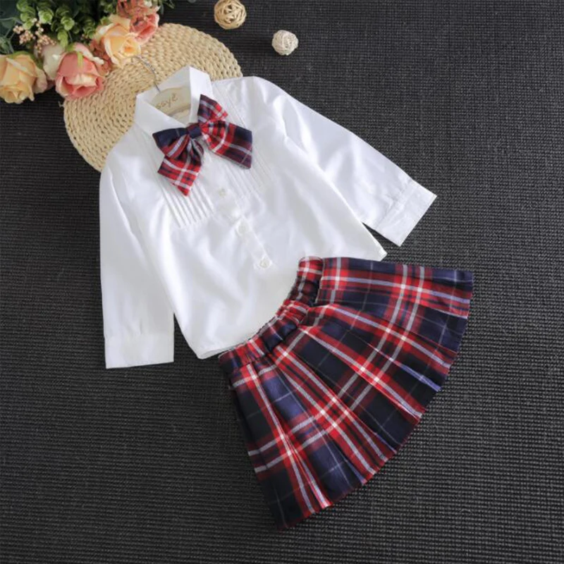 Модный весенний комплект одежды для девочек дизайнерская Детская Повседневная