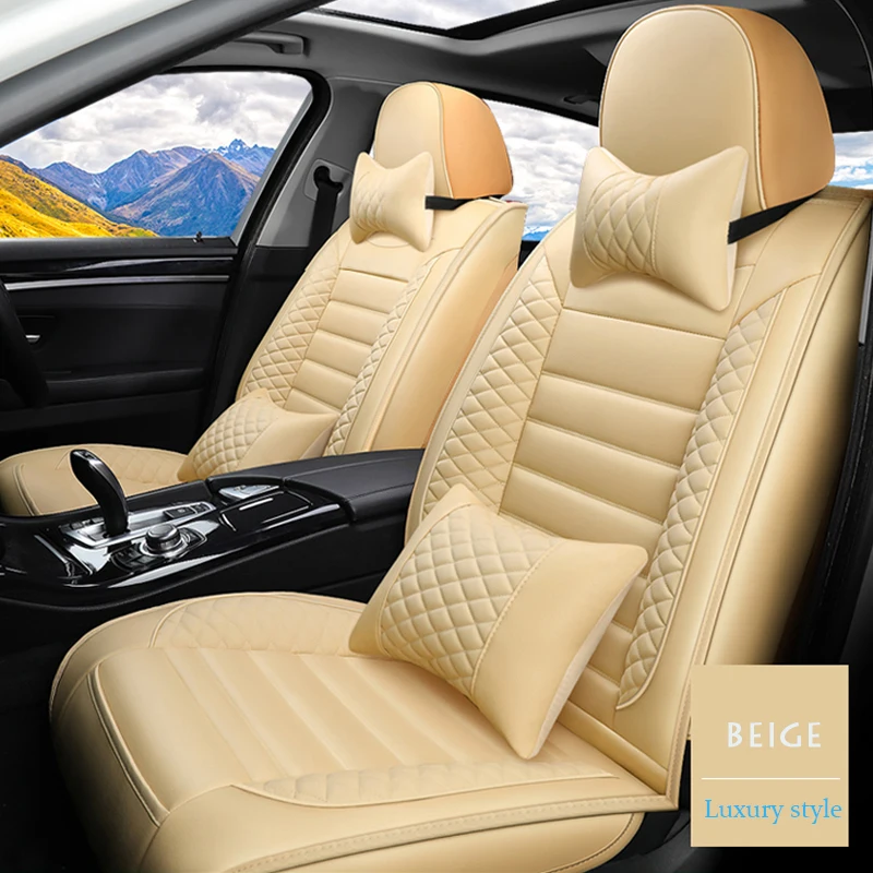 Роскошный кожаный чехол для автомобильного сиденья Mazda 2 3 6 CX5 Axela универсальный на