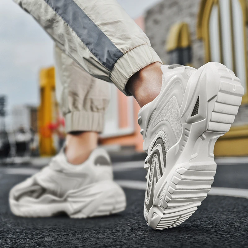 

Men's Sports Shoes Classic Thick Bottom Shoes Runing Sneakers Lace-up Fitness Shoes Man Vulcanize Shoes Trend Jogging Shoes