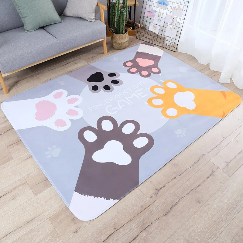 Мультяшные лапы ковры для гостиной спальни марокканские богемные большая