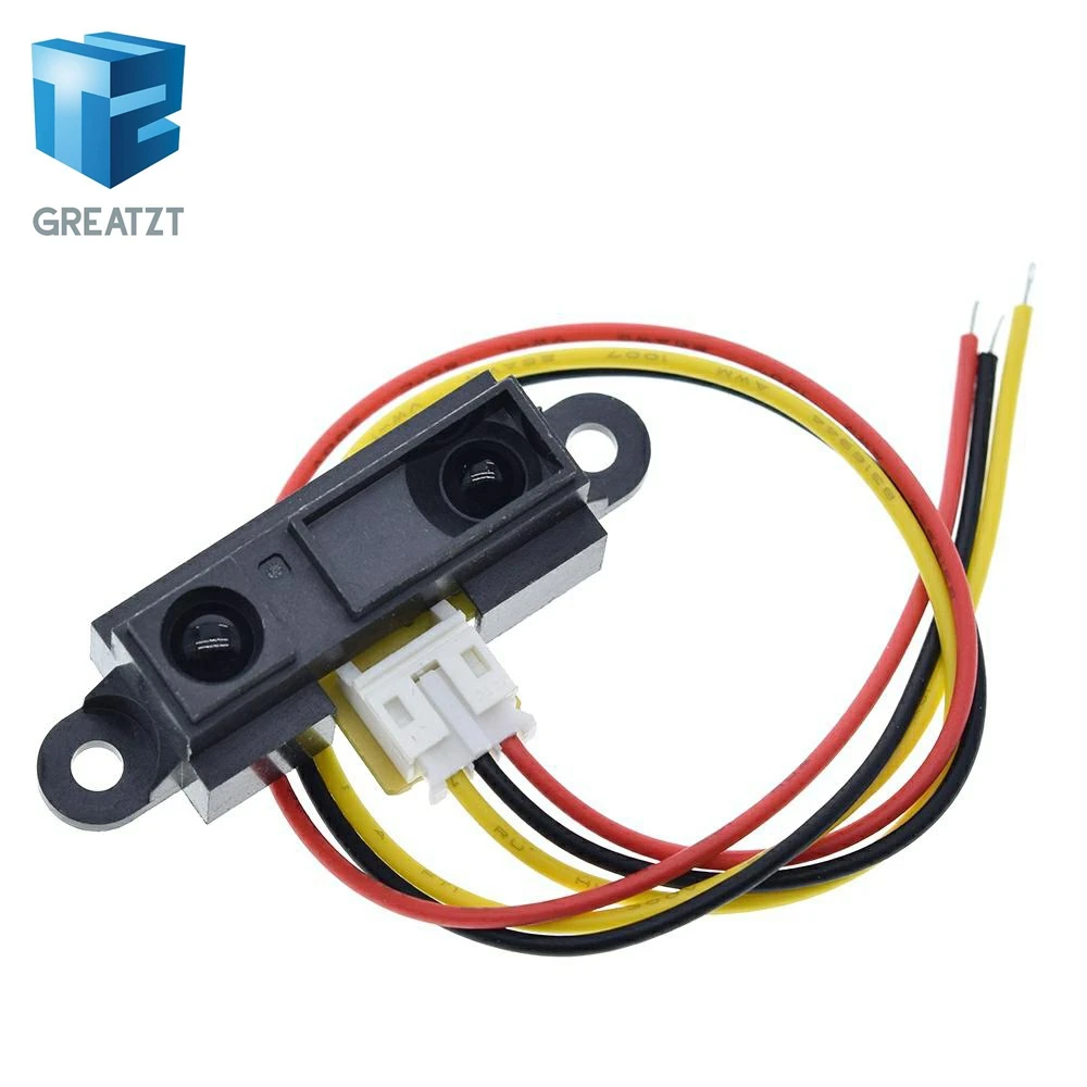 GREATZT GP2Y0A21YK0F 100% новый 2Y0A21 10-80 см инфракрасный датчик расстояния с проводом |