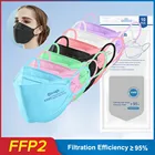 Сертифицированные CE KN95 маски FPP2 Mascarilla Espaa FPP2, Корейская маска для лица с рыбками, 4-слойная маска FFP2 KN95 Negra FFP2MASK