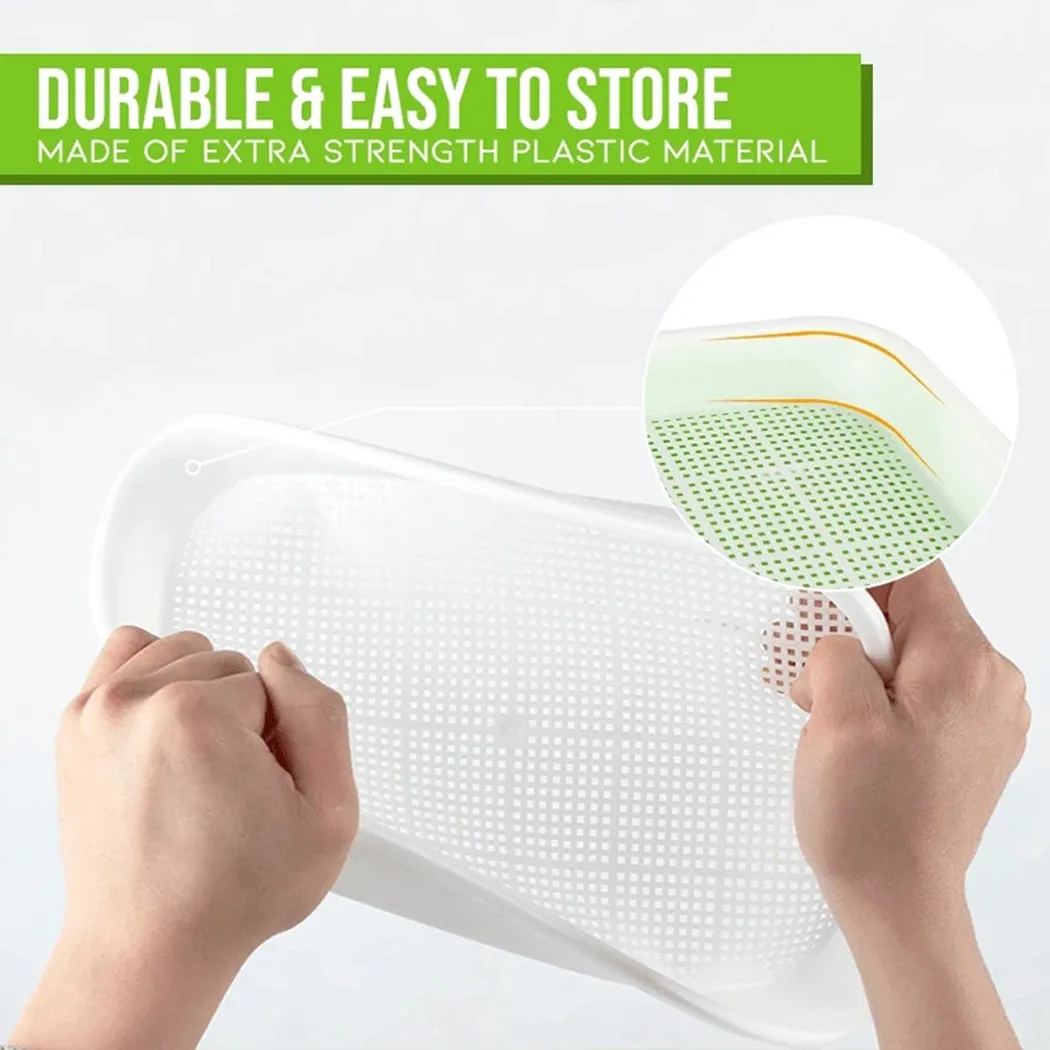 

Germination Sprouting Tray Grow Nursery Planting Box Plastic Props Set