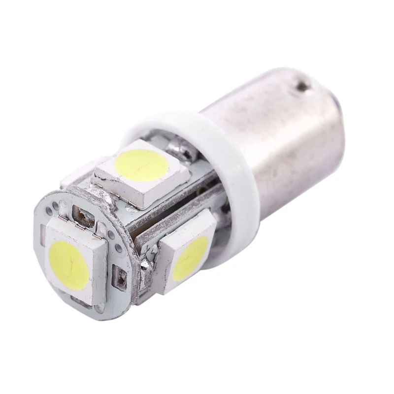 10 х Белый BA9S T4W 5 светодиодный SMD 5050 Световой индикатор автомобиля лампа для