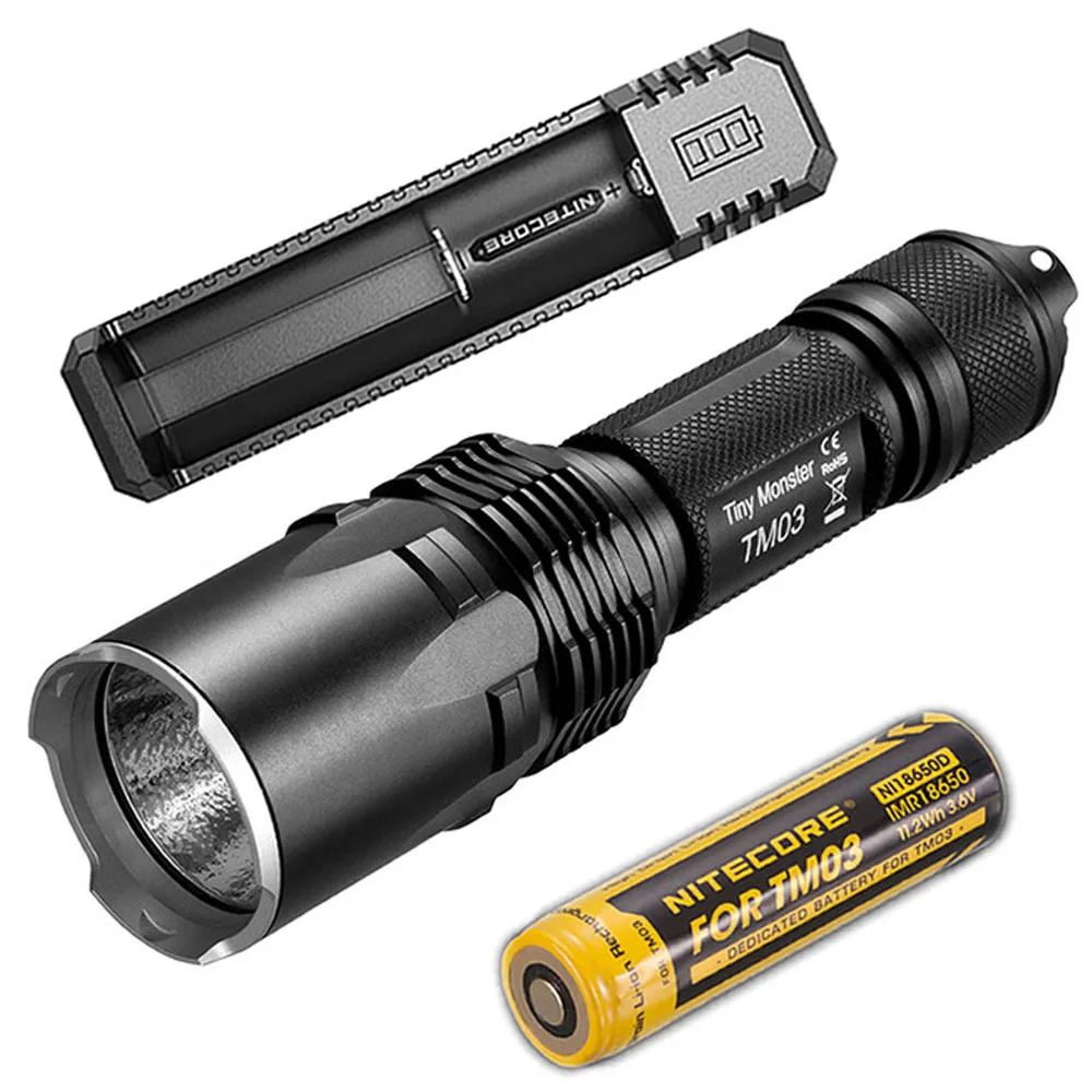Уличный тактический фонарик NITECORE TM03 CREE XHP70 светодиодный с максимальным лучом 2800