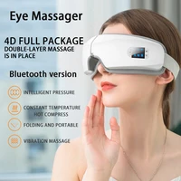 foldable bluetooth 4d smart vibration eye massager eye care device hot compress glasses instrument music eye protection