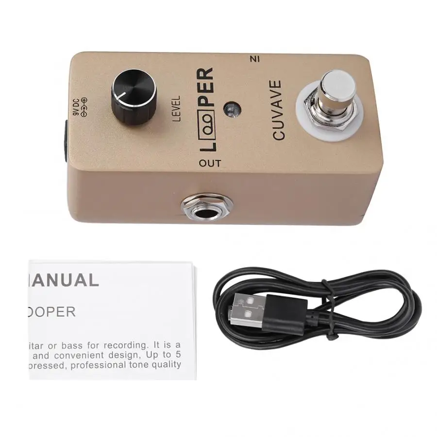 Мини Лупер педаль эффектов для электрогитары металлический корпус максимум 5