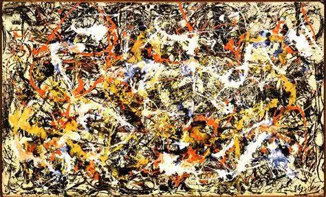 

More style Jackson Pollock Abstract Art Film Print Silk Poster Home Wall Decor 24x36inch