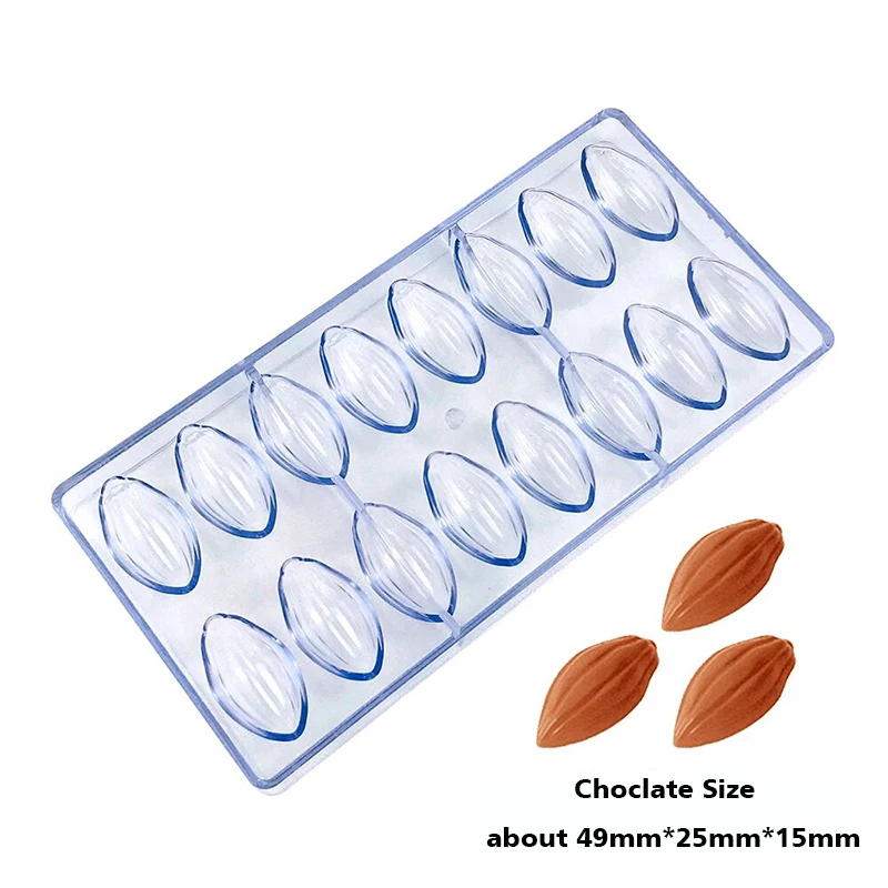 Форма для нового шоколада форма какао-бобы конфет поликарбонатная кухонная