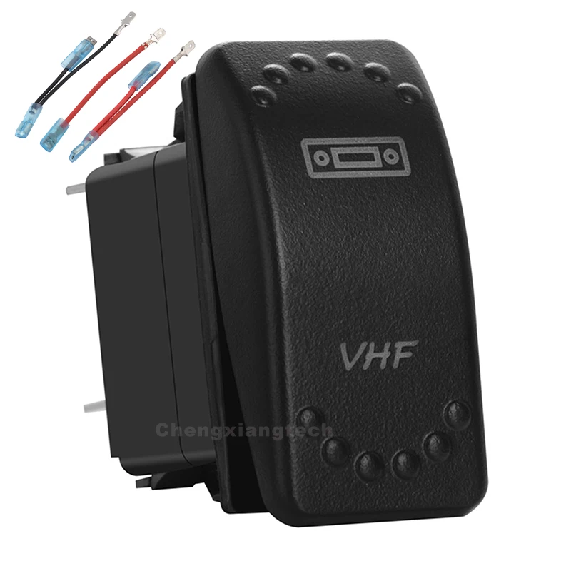 

VHF белый светодиод кулисный переключатель 5 Pins Однополюсное пледы на включение/выключение для автомобилей Boat Водонепроницаемый 12v/24v + джемпер набор проводов