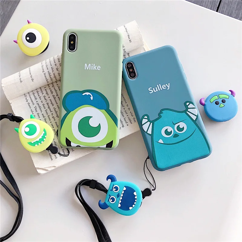 Милый чехол для телефона с ремешком IPhone XR X XS MAX 6 6s 7 8 Plus ударопрочные Чехлы Popeyes из