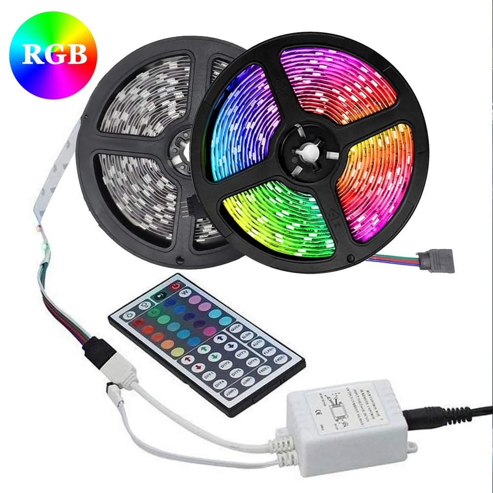 Светодиодная лента 12 В ленточный светодиодный светильник s RGB SMD 3528 гибкая 1 м 3 5 10 20