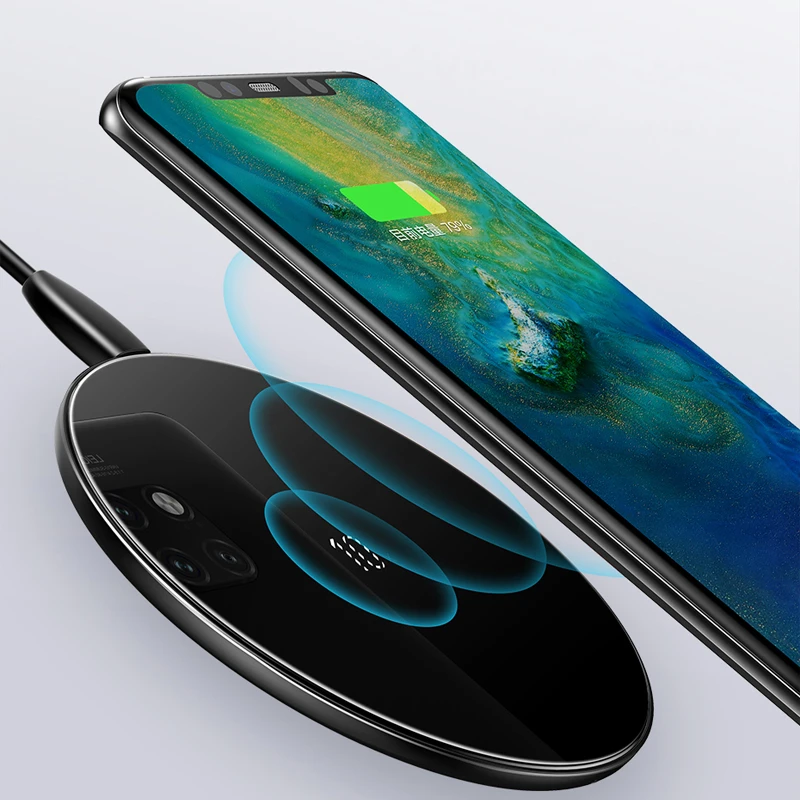 Беспроводное зарядное устройство Baseus 10 Вт Qi для P30 Pro быстрой беспроводной