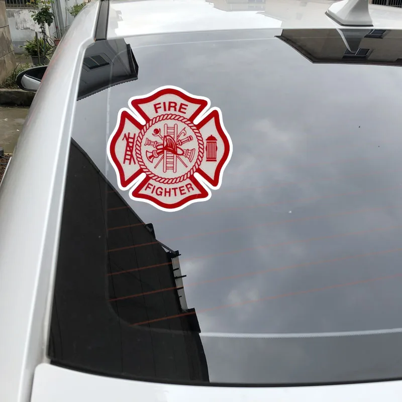 YJZT 14 см * Предупреждение пожарный забавный стикер ПВХ автомобильный 12-0462 |