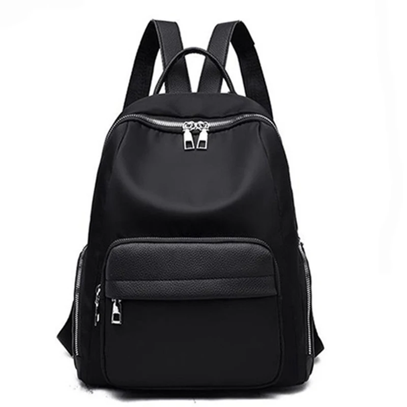 Новинка 2020 классический однотонный рюкзак из ткани Оксфорд для женщин