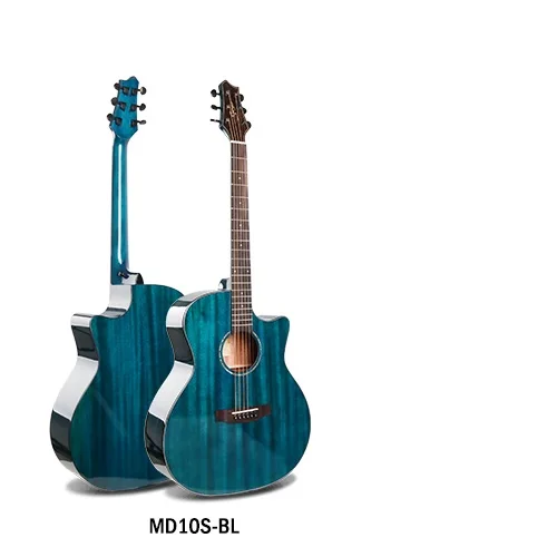 Гитара акустическая электрическая из твердого красного дерева стальная струна 40