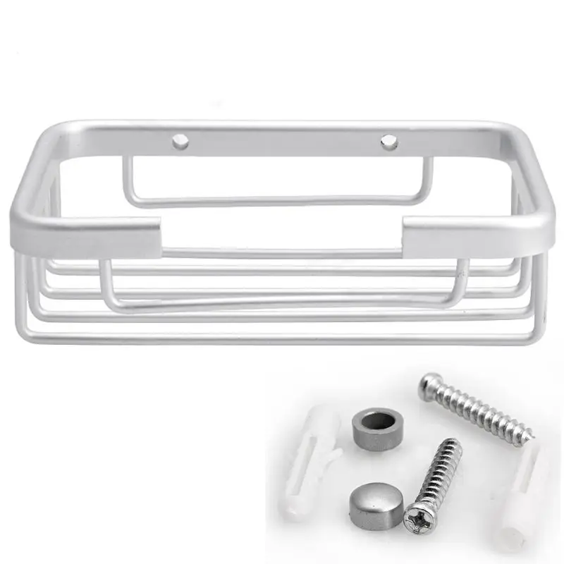 

Aluminum Space Wall Mounted Bathroom Bath Hook Soap Holder Soap Basket Dropshipping