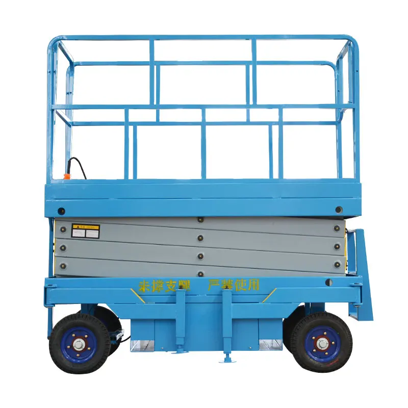 

Qiyun Kinglift 8M 10M 12M Mobile scissor lift outdoor and indoor movable certificated ODM OEM ISO CE factory price
