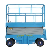 qiyun kinglift 8m 10m 12m mobile scissor lift outdoor and indoor movable certificated odm oem iso ce factory price