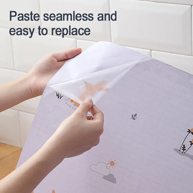 1 шт. кухонные маслостойкие настенные наклейки самоклеющиеся алюминиевая фольга