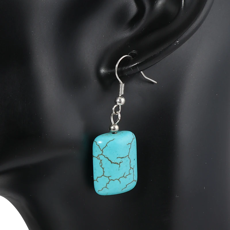 

Seblasy 2019 New Fashion Wild Popular Crack Square Dangles Earrings For Women Birthday Gift Making Trinket Jewelry