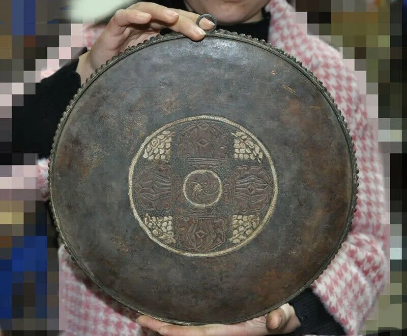 

wedding decoration Tibet silver Filigree Gilt Painted 12 Zodiac Dragon Thangka Tangka Wall hanging