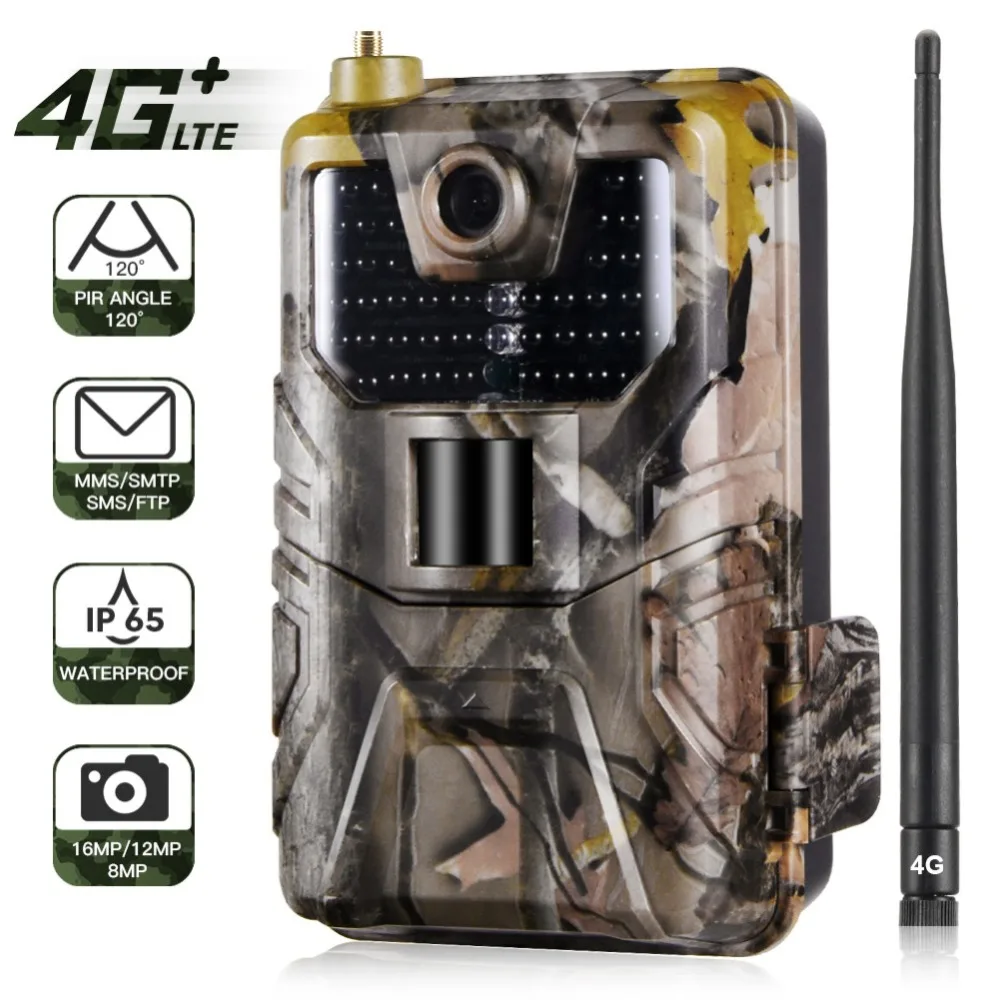 Suntek 4G охотничий Трейл камера 16MP 1080P 940nm фото ловушки 0,3 s фотоловушка с антенной IP65 Дикая камера 44LED открытый охотник камера Chasse
