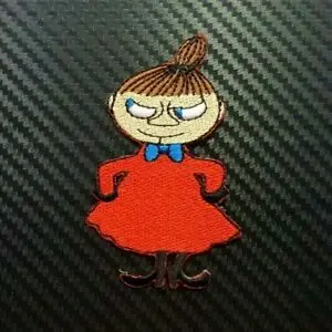 Для девочек с принтом Озорной девочки Красная юбка вышитые нашивки гладить на