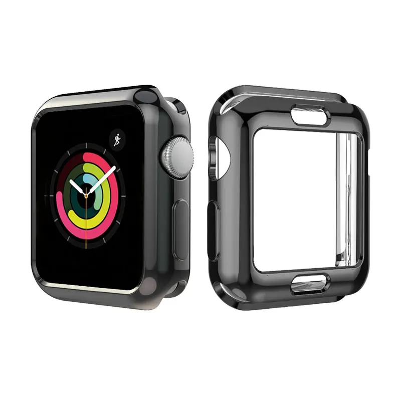 ТПУ бампер для apple Watch 4 Чехол 44 мм 40 мм(iwatch 5) apple watch 3 2 1 ремешок 42 мм 38 мм защитный чехол для экрана аксессуары