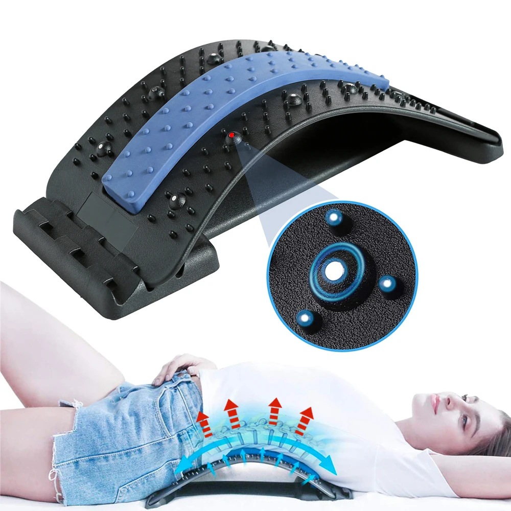 

Magnetic Back Massager For Neck Stretchering Posture Corrector Massage Pillow Pain Relief Waist Spine Traction Mechanism Therapy