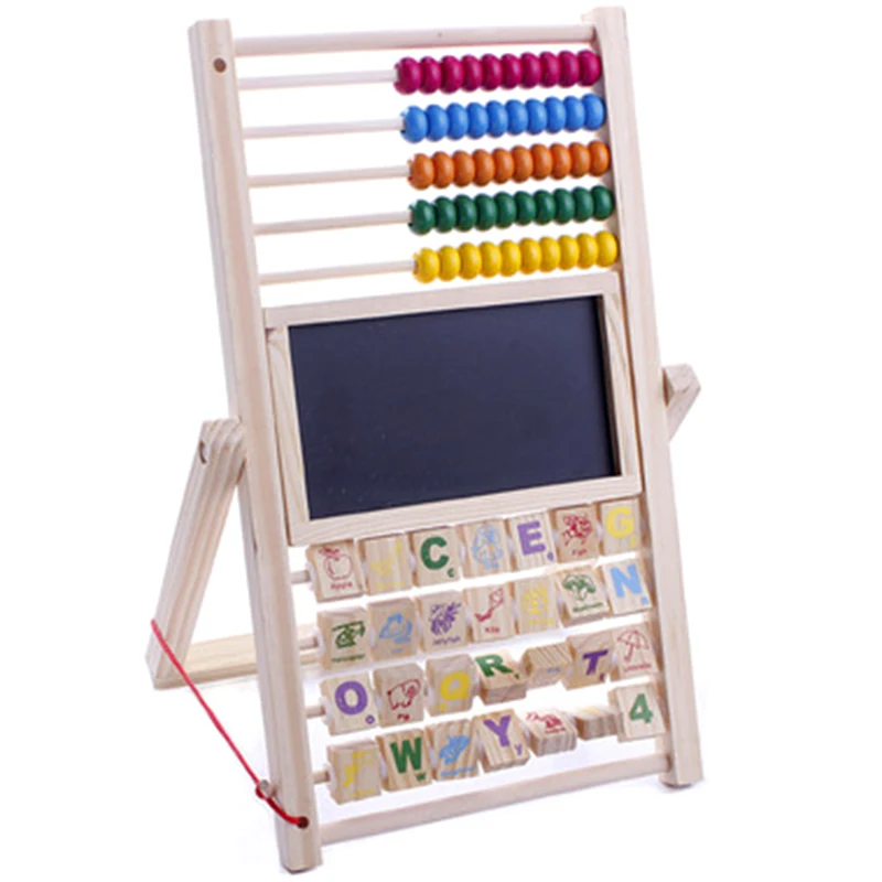 Multi-Function Abacus Learning Frame Wooden Counting Cognitive Board Children Early Education Mathematics | Канцтовары для офиса и
