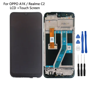 original for oppo a1k cph1923 display lcd screen with frame touch panel digitizer for oppo realme c2 rmx1941 rmx1945 screen lcd free global shipping