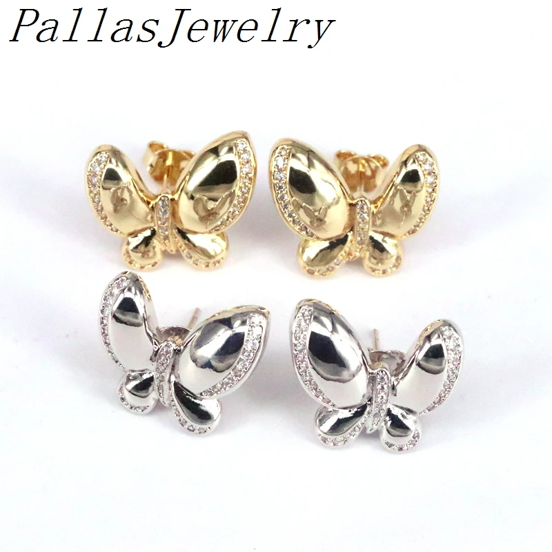 

5 Pairs, wholesale butterfly earring copper ear ring stud,korean earring women ,jewelry earrings for women 2021