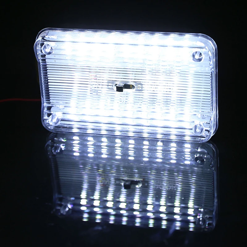 

Потолочная светодиодсветильник лампа 115, белая, 15 мм, 72, 12 В для автомобиля, 36 SMD, автомобильная купольная, прямоугольная
