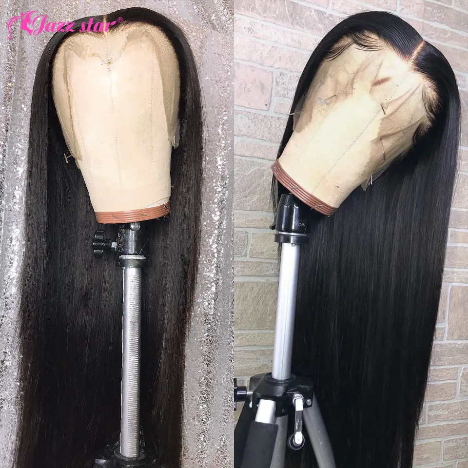 Бразильские Прямые кружевные передние Wig13* 6/13*4 кружевные передние человеческие волосы парики предварительно выщипанные с детскими волосами Jazz Star Non-Remy 150% Плотность