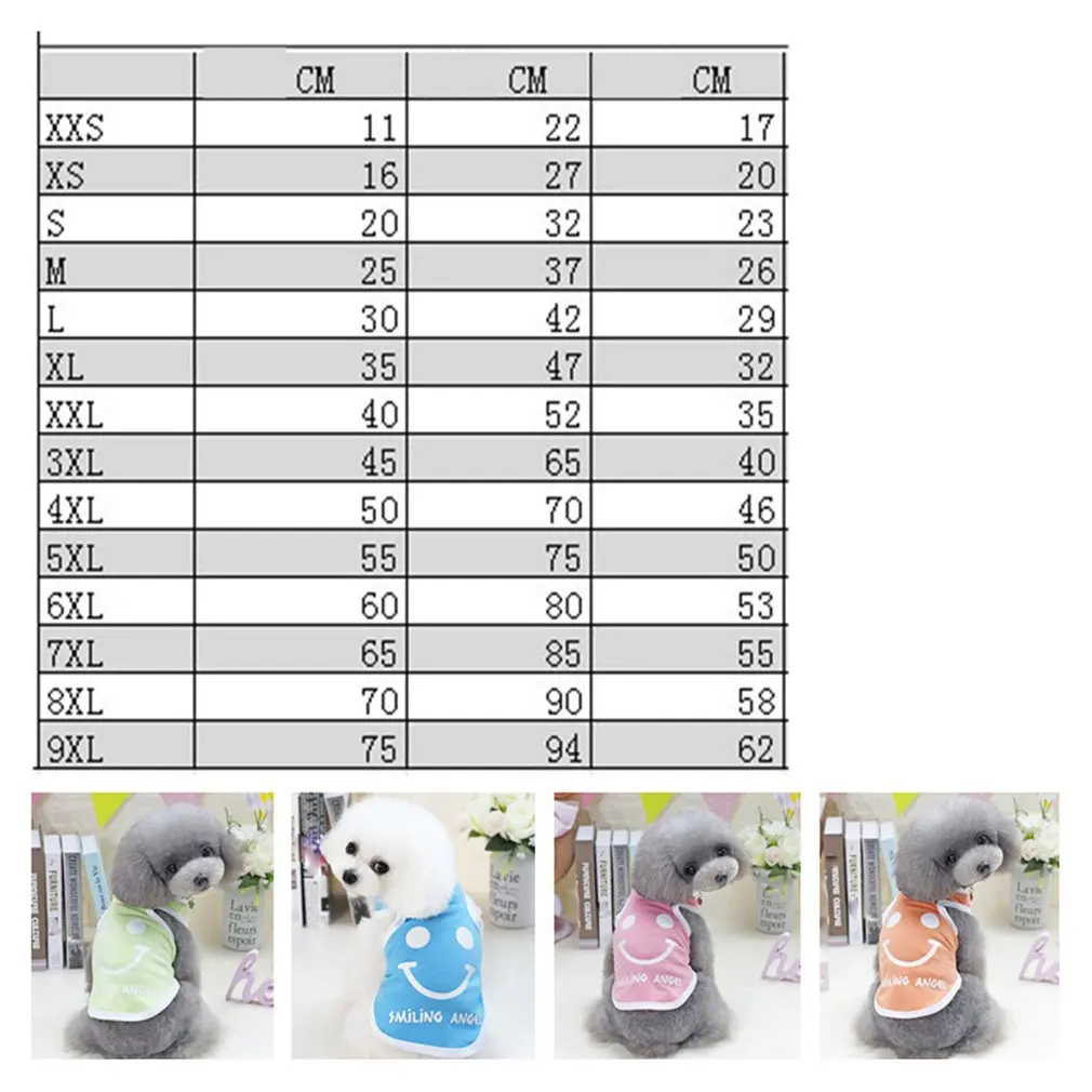 Одежда для собак хлопковая Футболка со щенком жилет щенков плюшевые собаки