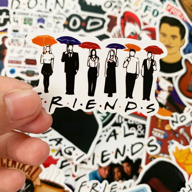 

50Pcs/Set New American TV Series Friends Stickers Car Luggage Suitcase Computer Waterproof Pegatina Movie Stationery School