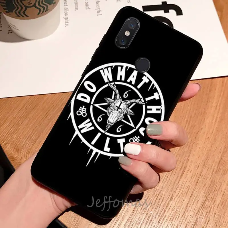 

Pentagram 666 Demonic Satanic Phone Case For Xiaomi Redmi note 7 8 9 t max3 s 10 pro lite