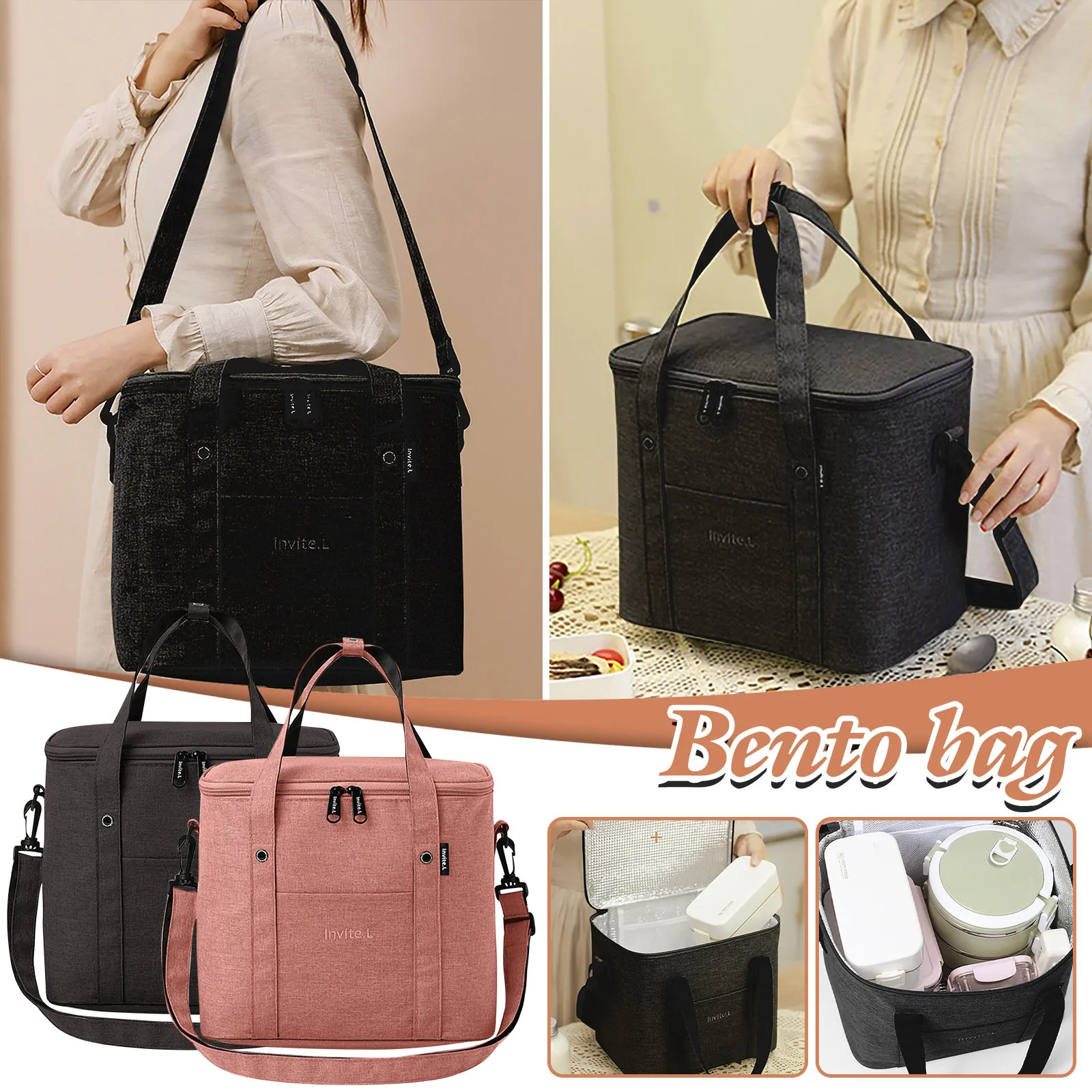 Изолированные сумки для покупок продуктов доставка прочная молния складные