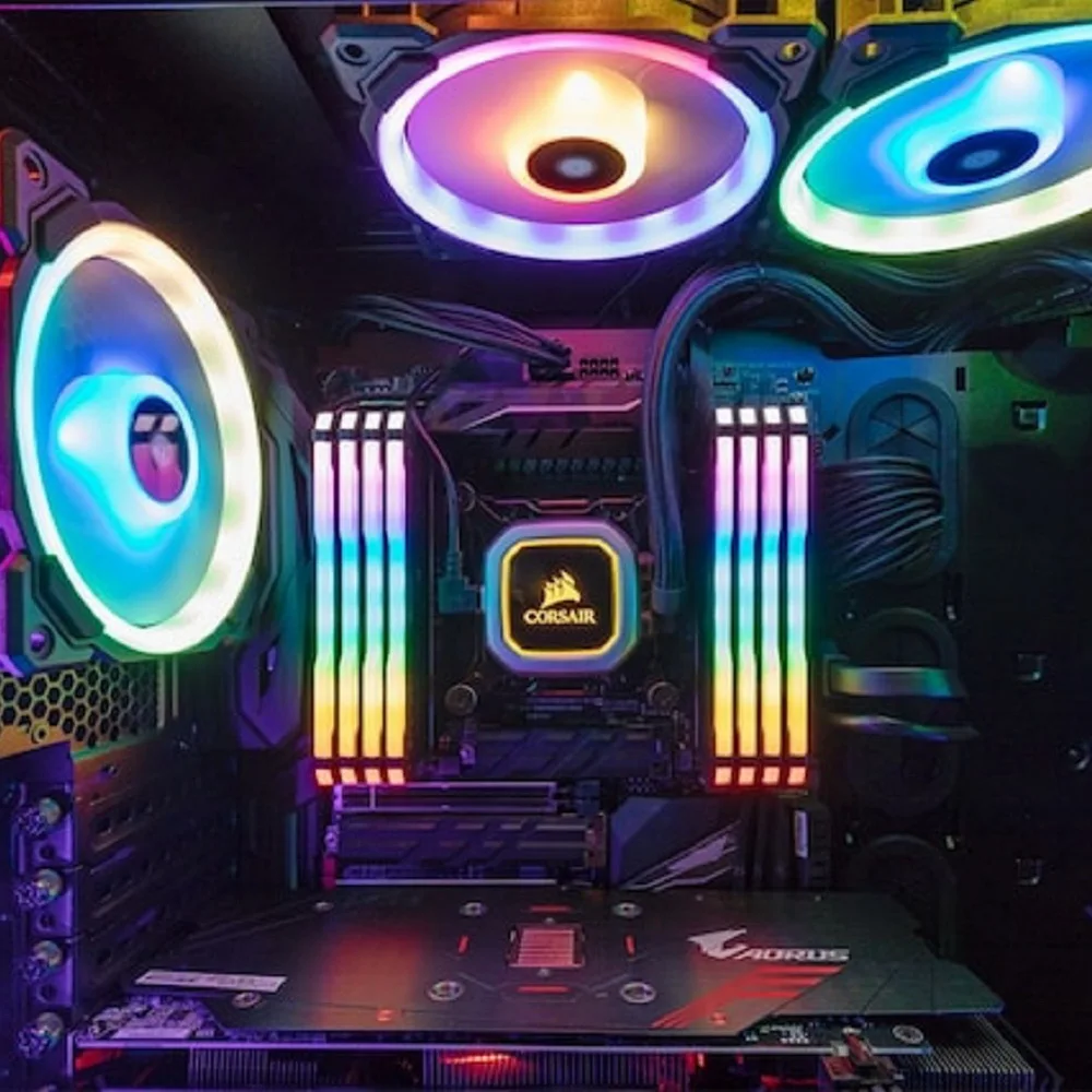 CORSAIR ddr4 pc4 озу 8 гб 3000 мгц RGB PRO DIMM память для настольного компьютера с поддержкой
