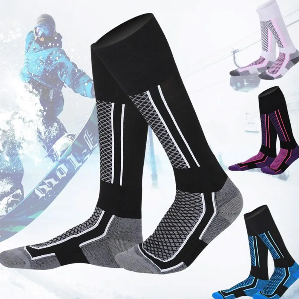 

Теплые лыжные носки для мужчин и женщин, Детские утепленные хлопковые зимние велосипедные носки, уличные носки для сноуборда, пешего туризм...